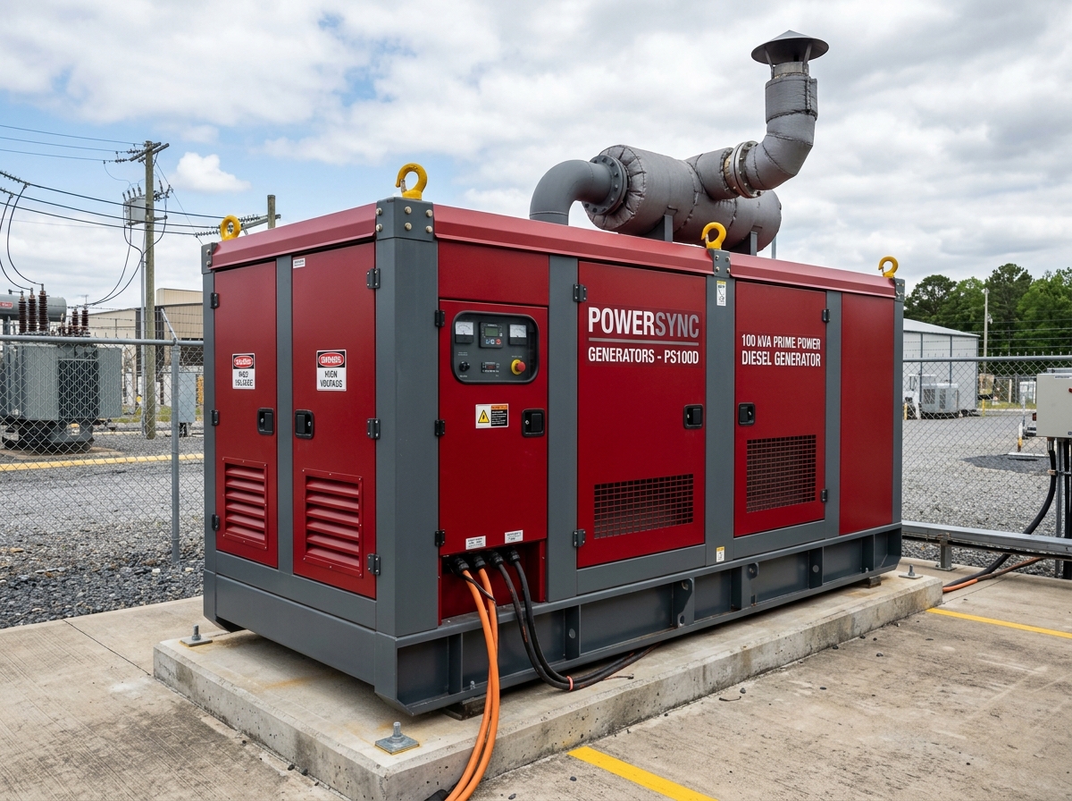100 kVA industrial prime diesel generator