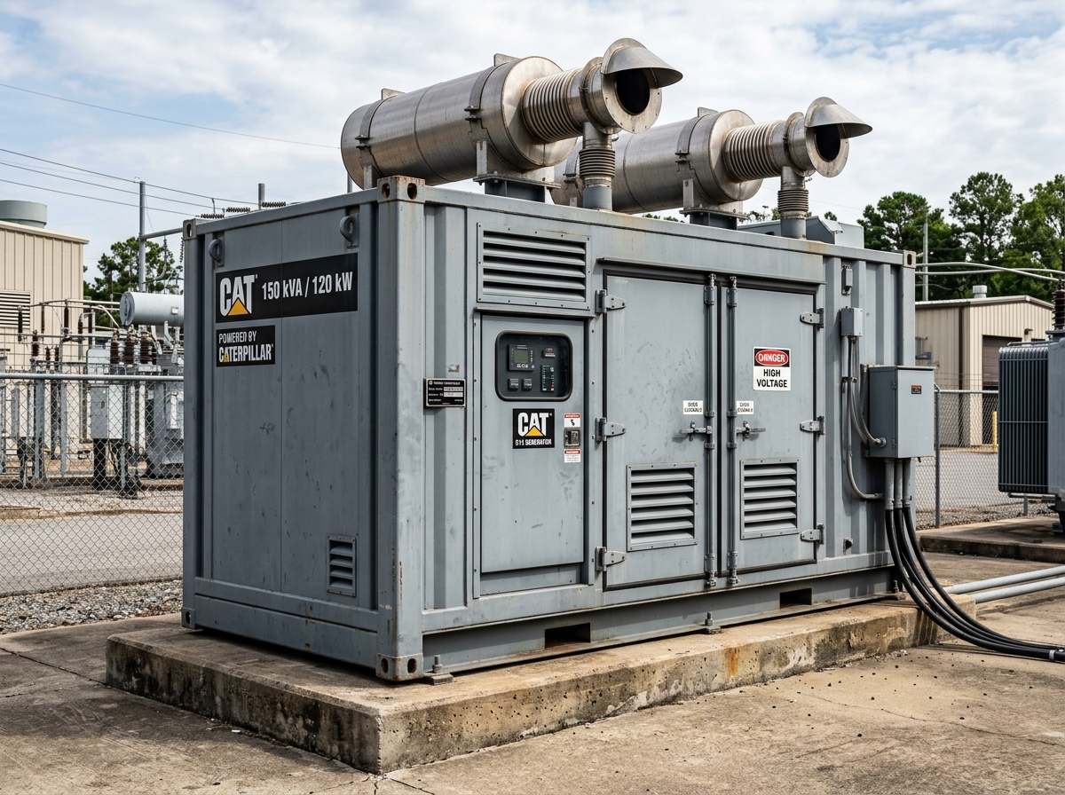 150 kVA industrial heavy-duty soundproof diesel generator